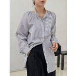 SHEIN Casual striped long sleeve blouse - Image 5