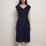 COMMA Elegant Navy Blue Dress