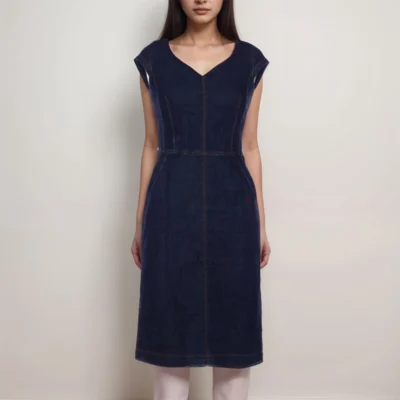 COMMA Elegant Navy Blue Dress