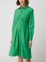 s.Oliver Hemdblusenkleid aus Baumwolle in gruen - Image 4