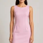 Shein Pink Sleeveless Sheath Dress
