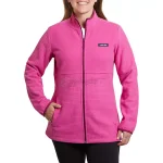 Land's End Women's Long Sleeve Full Zip Grid Fleece Jacket