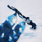 Shein Tie-Dye Sky Halter One-Piece Swimsuit - Image 3
