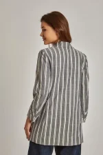 Tommy Hilfiger women's suit casual striped blazer - Image 5