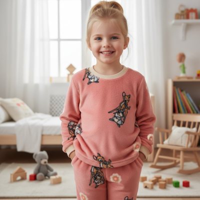 LC WAIKIKI bambi girls fleece pajama set