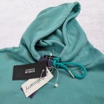 Shein Solid Green Hoodie with Drawstring Detail - Image 4