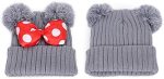 Toddler Girls Mouse Ear Beanie - Image 4
