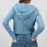 SHEIN Knit Hoodie with Head Cover