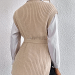 SHEIN Belted Knit Vest Dress - Image 2