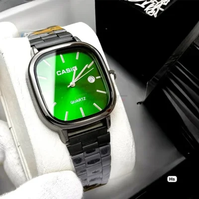 Casio quartz watch vintage Green Black (Not Original)