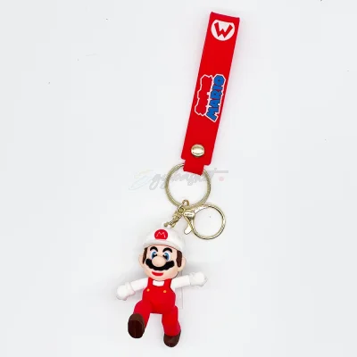 Super Mario Keychain White