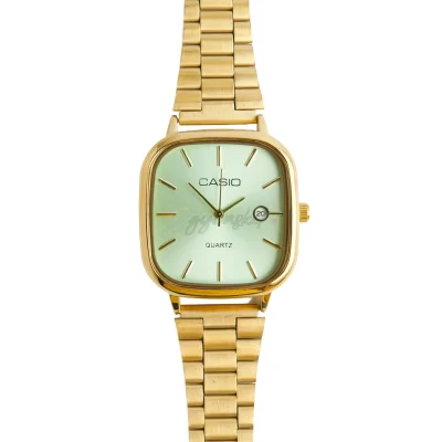 Casio quartz watch vintage Mint Green Gold (Not Original)