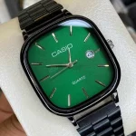 Casio quartz watch vintage Green Black (Not Original) - Image 6