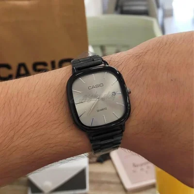 Casio quartz watch vintage Pearl Black (Not Original)