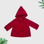 Shein BaBy Girls Red Coat Jacket - Image 3