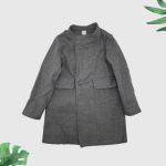 SHEIN Girls’ Grey Caban Coat