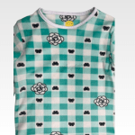 Kids Pajama Velvet Flower Printed - Image 2