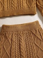 SHEIN Knitted Skirt Sweater Kids - Image 3