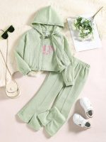 SHEIN Kids Flare Pants Hoodie Set