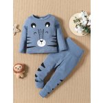 Shein kids Cartoon Tiger Pajamas Graphic