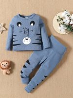 Shein kids Cartoon Tiger Pajamas Graphic