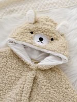 Shein kids Ears Teddy Hooded Cape - Image 3