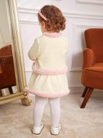Shein Baby Girls' Plush Coat & Skirt Set - Image 2