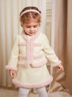 Shein Baby Girls' Plush Coat & Skirt Set - Image 4