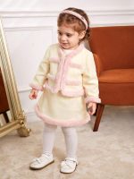 Shein Baby Girls' Plush Coat & Skirt Set - Image 5