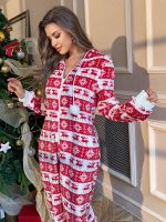 SHEIN Christmas Printed Jumpsuit Nightwear - Image 5