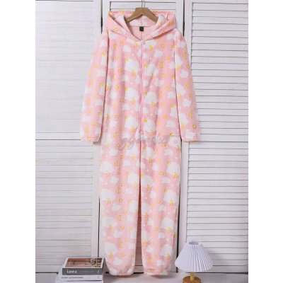 Shein Girl Cloud & Moon Pajamas