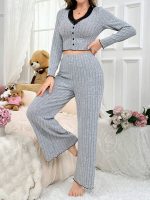 Rib Knit Lace Patchwork Long - Image 2