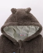 Shein Hooded Winter Fur Jacket - Image 3