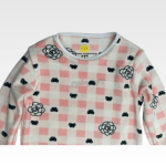 Pajama Velvet Flower Printed Kids - Image 2