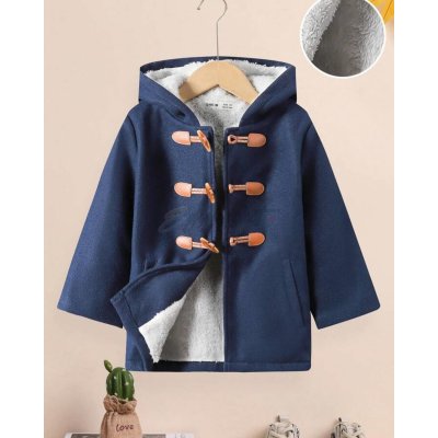 Shein Thick Wool Horn Button Coat