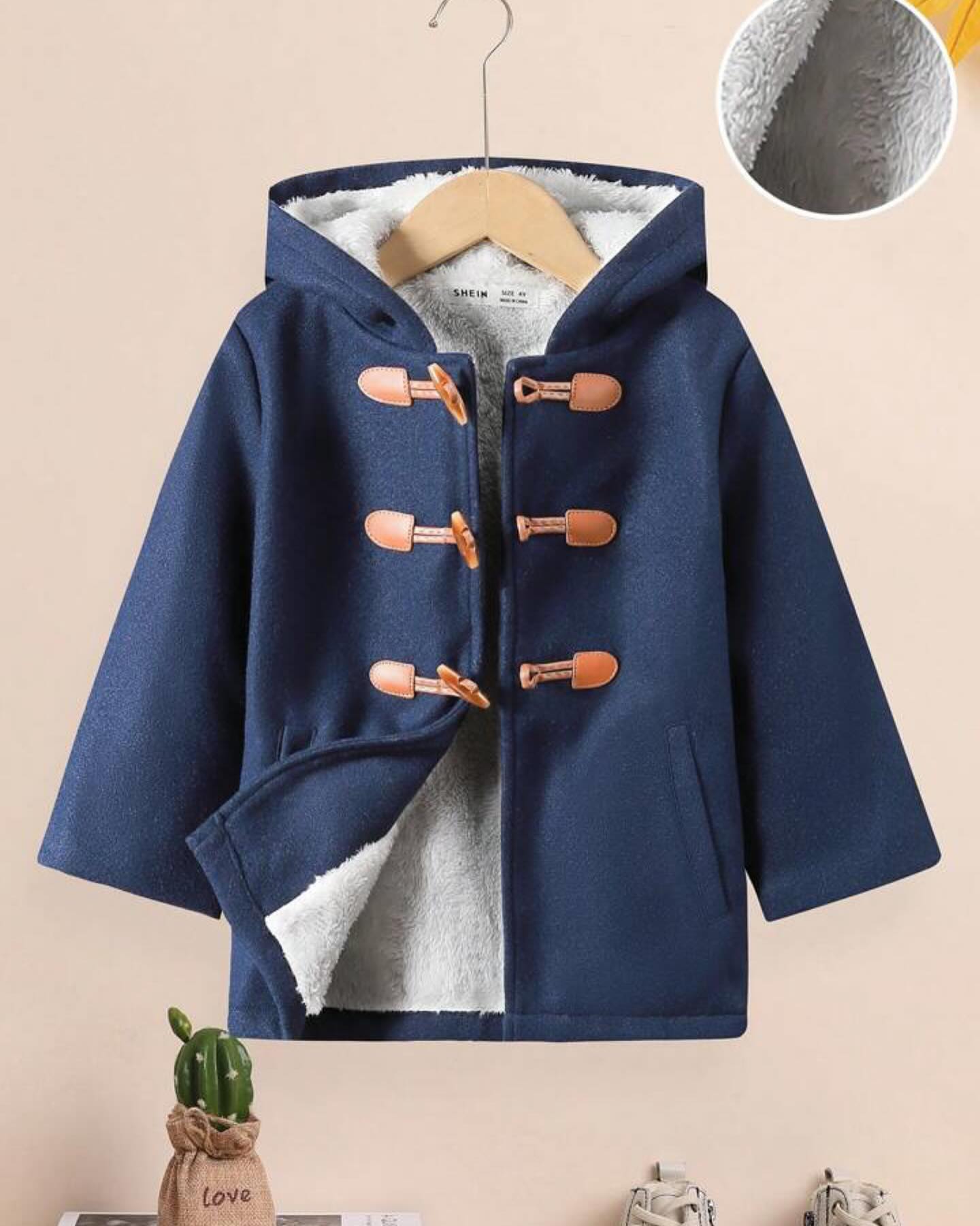 469296678_902386195294318_5251678462589403458_n Shein Thick Wool Horn Button Coat - Image 1