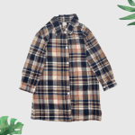 SHEIN Young Girl Plaid Overcoat - Image 2