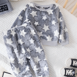 Shein Boy Star Pattern Pullover Set - Image 2