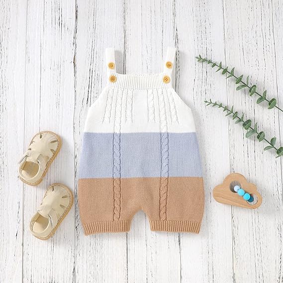 81yq-Og8ZzL._AC_SX569_ Newborn Baby Cotton Knit Romper - Image 1