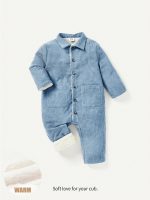 Shein Baby Teddy Button Jumpsuit - Image 2