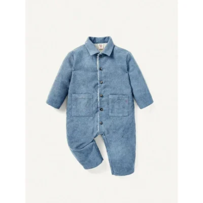 Shein Baby Teddy Button Jumpsuit