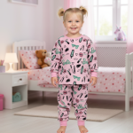Pajama Velvet Makeup Printed Kids