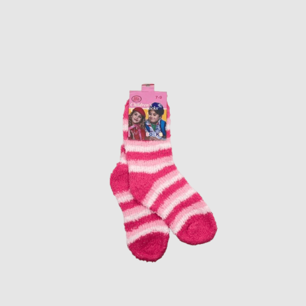 Untitled design (35) Pink Fluffy Socks - Image 1