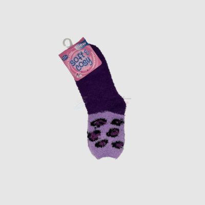 Cozy Purple Fluffy Socks