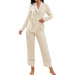 Pajama Set Silk Long Sleeve