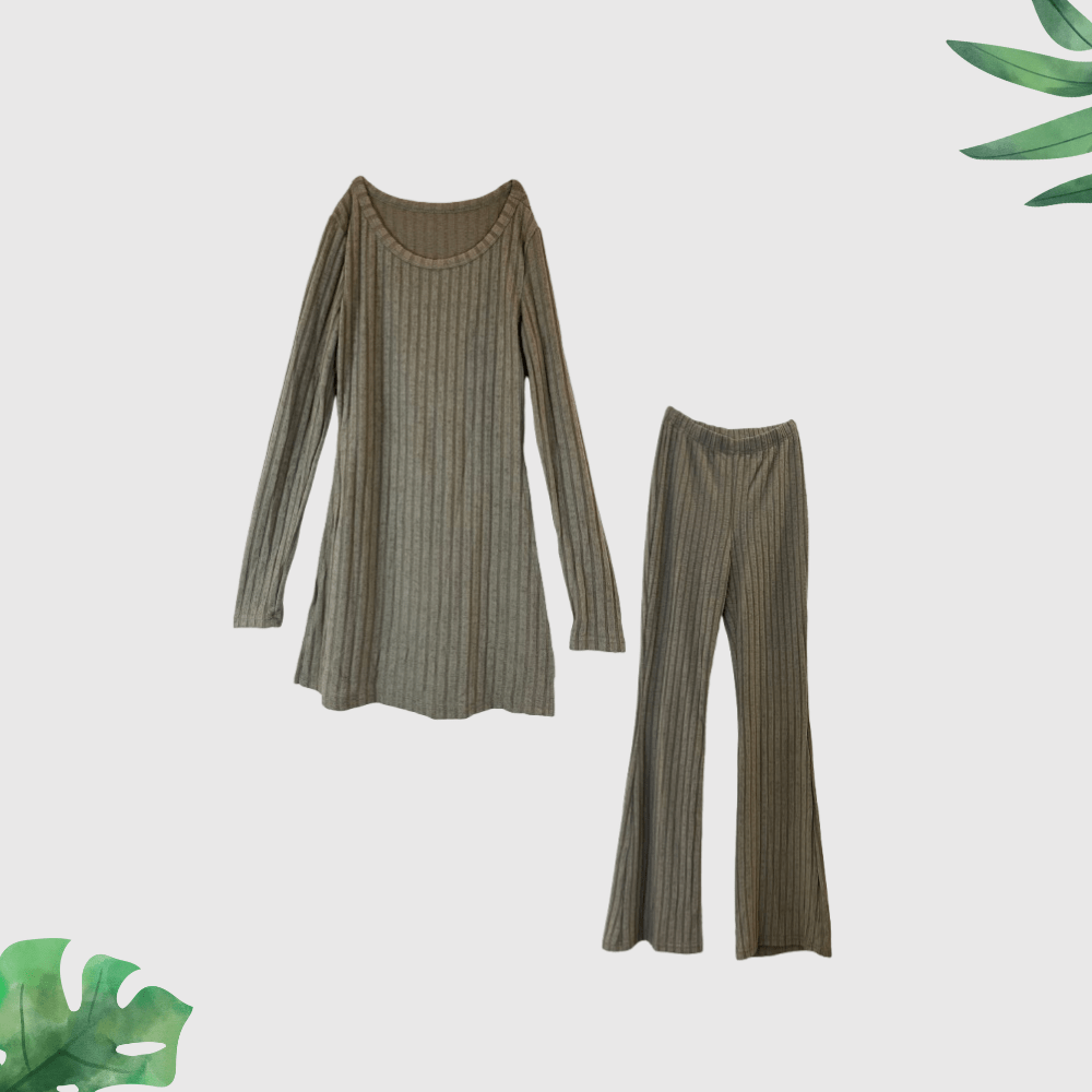 Untitled design (54) Chic Split Hem Set - Image 1