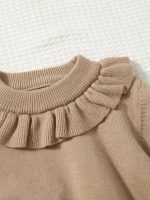shein Baby Ruffle Trim Sweater - Image 2