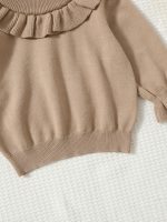 shein Baby Ruffle Trim Sweater - Image 3