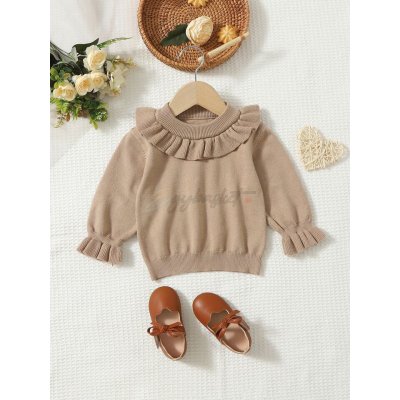 shein Baby Ruffle Trim Sweater