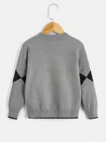 Shein Boy Argyle Pattern Sweater - Image 3